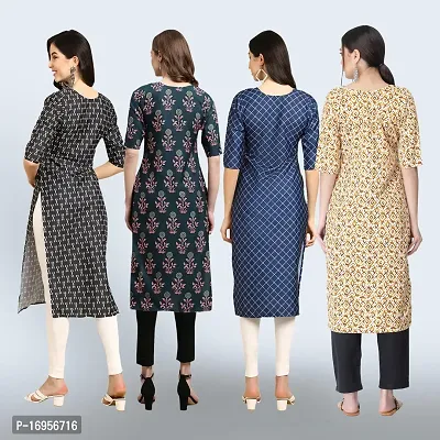 Women Stylish Crepe Straight Kurta-thumb2