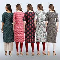 Women Stylish Crepe Printed Staright Kurta-thumb1