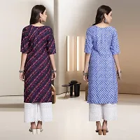 Fancy Rayon Kurtis For Women Pack Of 2-thumb1