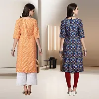 Fancy Rayon Kurtis For Women Pack Of 2-thumb1