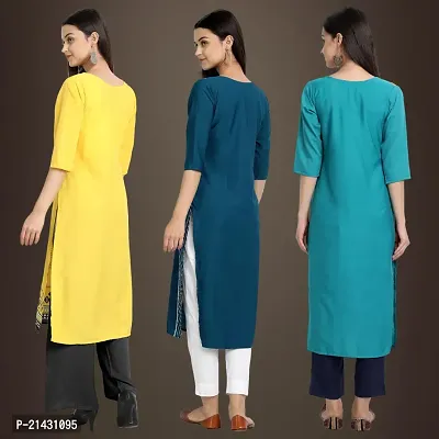 Fancy Crepe Kurtis for Women Pack Of 3-thumb2