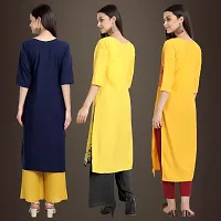 Fancy Crepe Kurtis for Women Pack Of 3-thumb1