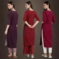 Fancy Crepe Kurtis for Women Pack Of 3-thumb1