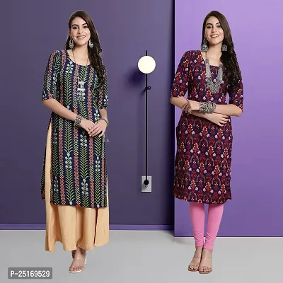 Fancy Crepe Kurtas For Women Pack Of 2