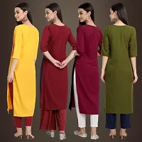 Fancy Crepe Kurtis for Women Pack Of 4-thumb1