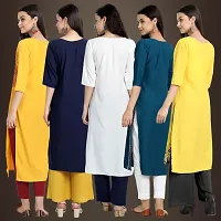 Fancy Crepe Kurtis For Women Pack Of 5-thumb1