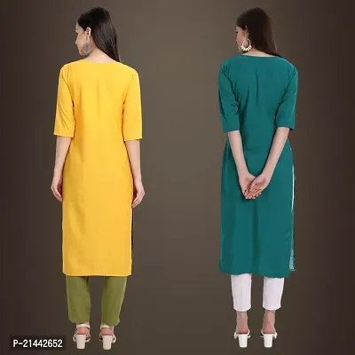 Fancy Crepe Kurtis for Women Pack Of 2-thumb2