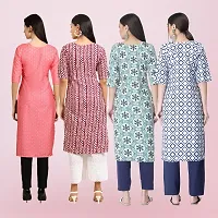 Women Stylish Crepe Printed Straight Kurta-thumb1