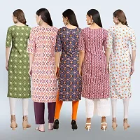 Women Stylish Crepe Printed Staright Kurta-thumb1