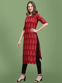 Stylish Crepe Printed Kurti For Women-thumb1