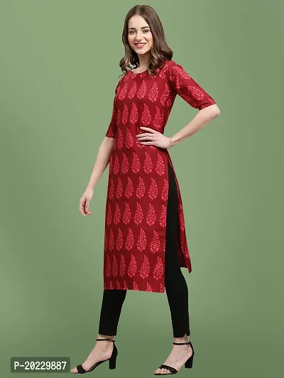 Stylish Crepe Printed Kurti For Women-thumb2