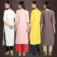 Fancy Crepe Kurtis for Women Pack Of 4-thumb1