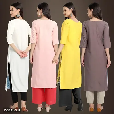 Fancy Crepe Kurtis for Women Pack Of 4-thumb2