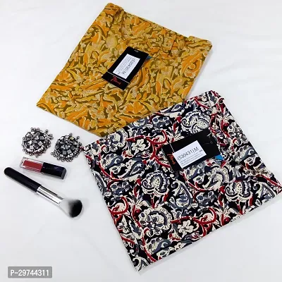 Attractive Multicoloured Printed Crepe Kurta Combo Of 2