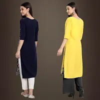 Fancy Crepe Kurtis for Women Pack Of 2-thumb1