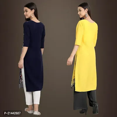 Fancy Crepe Kurtis for Women Pack Of 2-thumb2