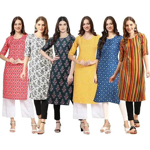 Stylish Crepe Stitched Kurta For Women Pack of