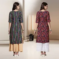 Fancy Rayon Kurtis For Women Pack Of 2-thumb1