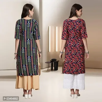 Fancy Rayon Kurtis For Women Pack Of 2-thumb2