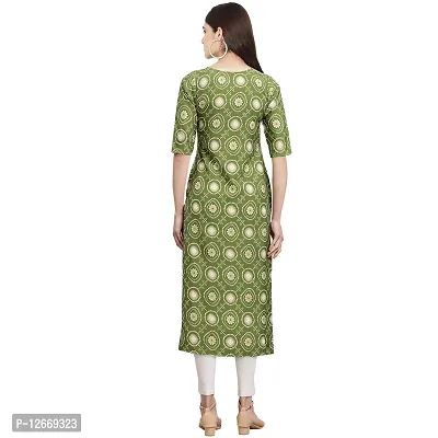 Women Crepe Digital Printed Straight Kurti  Pack of 3-thumb3