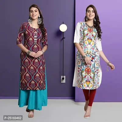 Fancy Crepe Kurtas For Women Pack Of 2