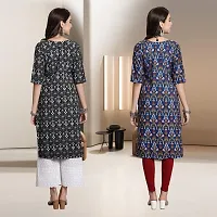 Fancy Rayon Kurtis For Women Pack Of 2-thumb1