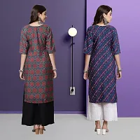 Fancy Crepe Kurtas For Women Pack Of 2-thumb1