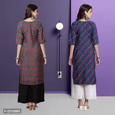 Fancy Crepe Kurtas For Women Pack Of 2-thumb2