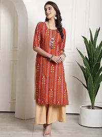 Stylish Multicoloured Crepe Kurta For Women Combo Of 6-thumb1