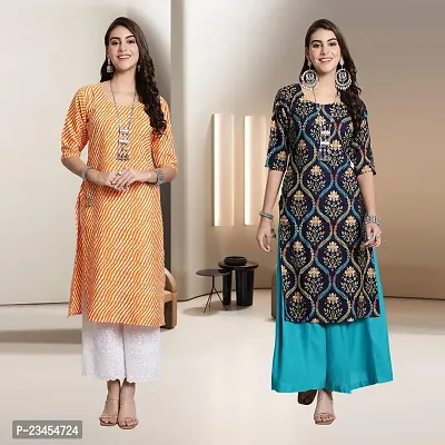 Fancy Rayon Kurtis For Women Pack Of 2