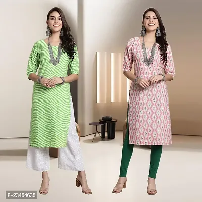 Fancy Rayon Kurtis For Women Pack Of 2