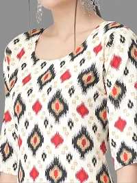 Stylish Multicoloured Crepe Printed Kurta Bottom Set For Women-thumb3