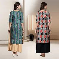 Fancy Rayon Kurtis For Women Pack Of 2-thumb1