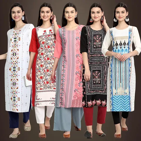 Stylish Fancy Kurtis Pack Of 5