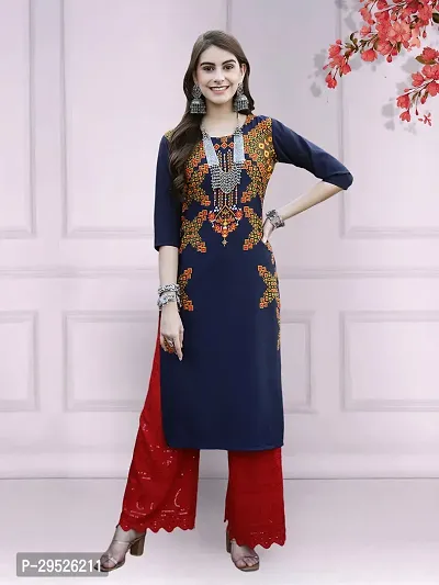 Stylish Multicoloured Crepe Stitched Kurta For Women Combo Of 2-thumb3