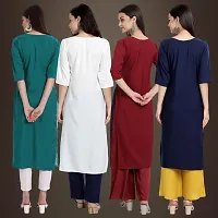 Fancy Crepe Kurtis for Women Pack Of 4-thumb1