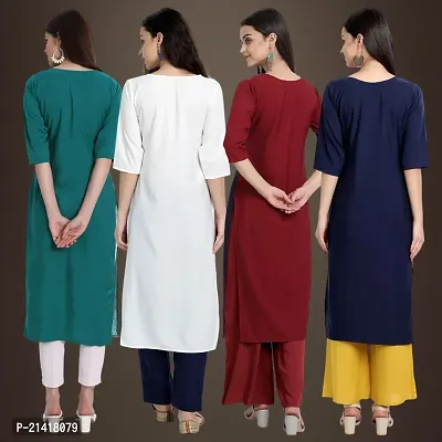 Fancy Crepe Kurtis for Women Pack Of 4-thumb2