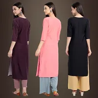 Fancy Crepe Kurtis for Women Pack Of 3-thumb1