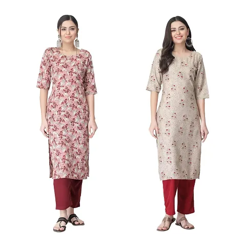 Classic Crepe Kurtis For Women Combo Pack Of 2