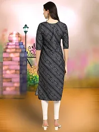 Fancy Crepe Printed Stitched Kurta For Women-thumb2