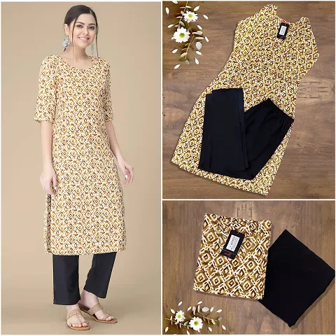 Stylish Crepe Kurta Bottom Set For Women