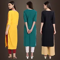 Fancy Crepe Kurtis for Women Pack Of 3-thumb1