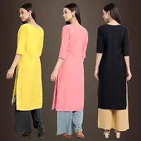 Fancy Crepe Kurtis for Women Pack Of 3-thumb1