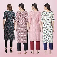 Women Stylish Crepe Printed Straight Kurta-thumb1