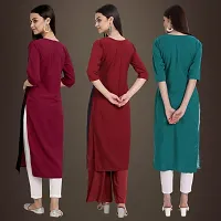 Fancy Crepe Kurtis for Women Pack Of 3-thumb1