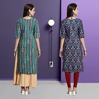 Fancy Crepe Kurtas For Women Pack Of 2-thumb1