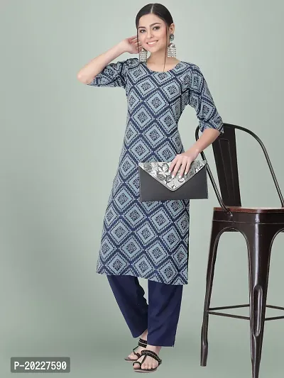 New Stylish Crepe Printed Kurti For Women