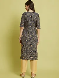 Stylish Crepe Printed Kurta Set For Women-thumb2