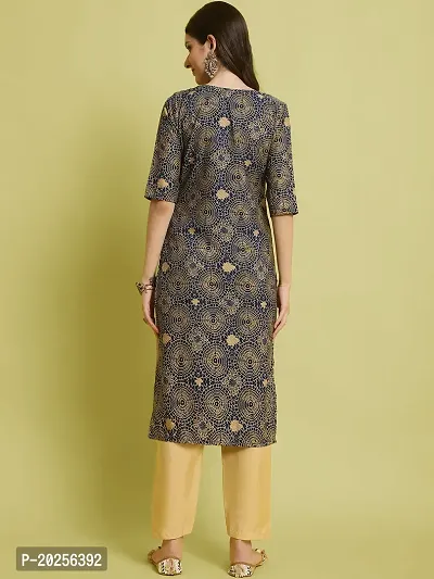 Stylish Crepe Printed Kurta Set For Women-thumb3