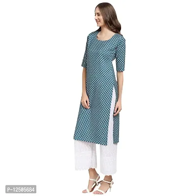 Women Crepe Digital Printed Straight Kurti  Pack of 3-thumb2